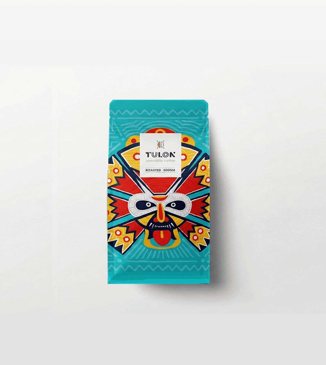Tulon Kenyan coffee brand identity by BMEG, featuring earthy sophisticated tones, cultural accents, and AI-driven product photography that celebrates ancestral heritage and origin pride.