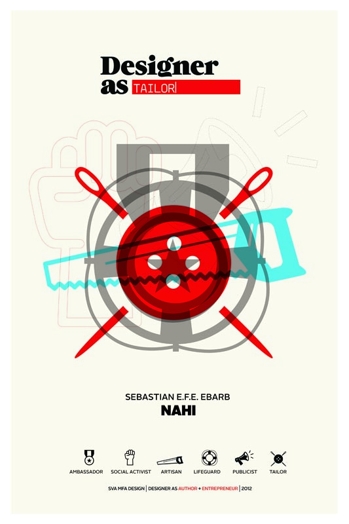 designer as tailor poster