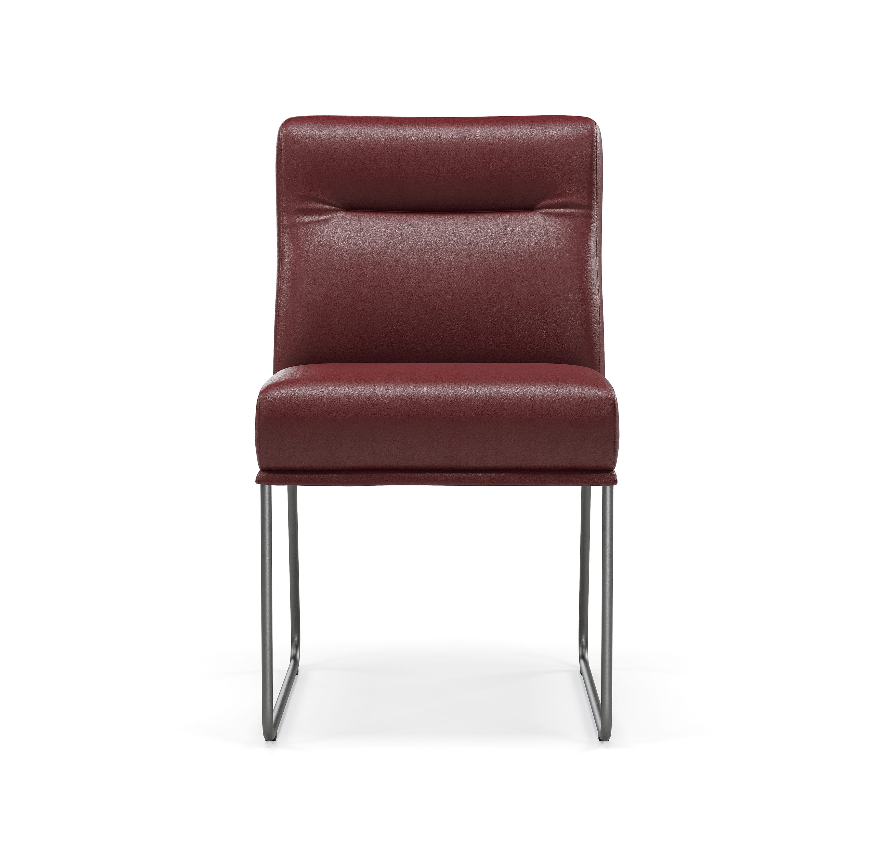 Dining chair with padded seat and backrest in modern design