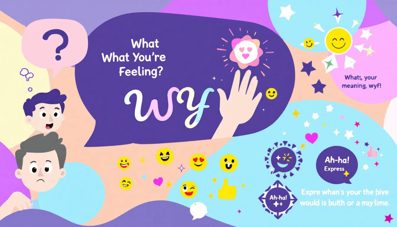 An infographic explaining the meaning of WYF.