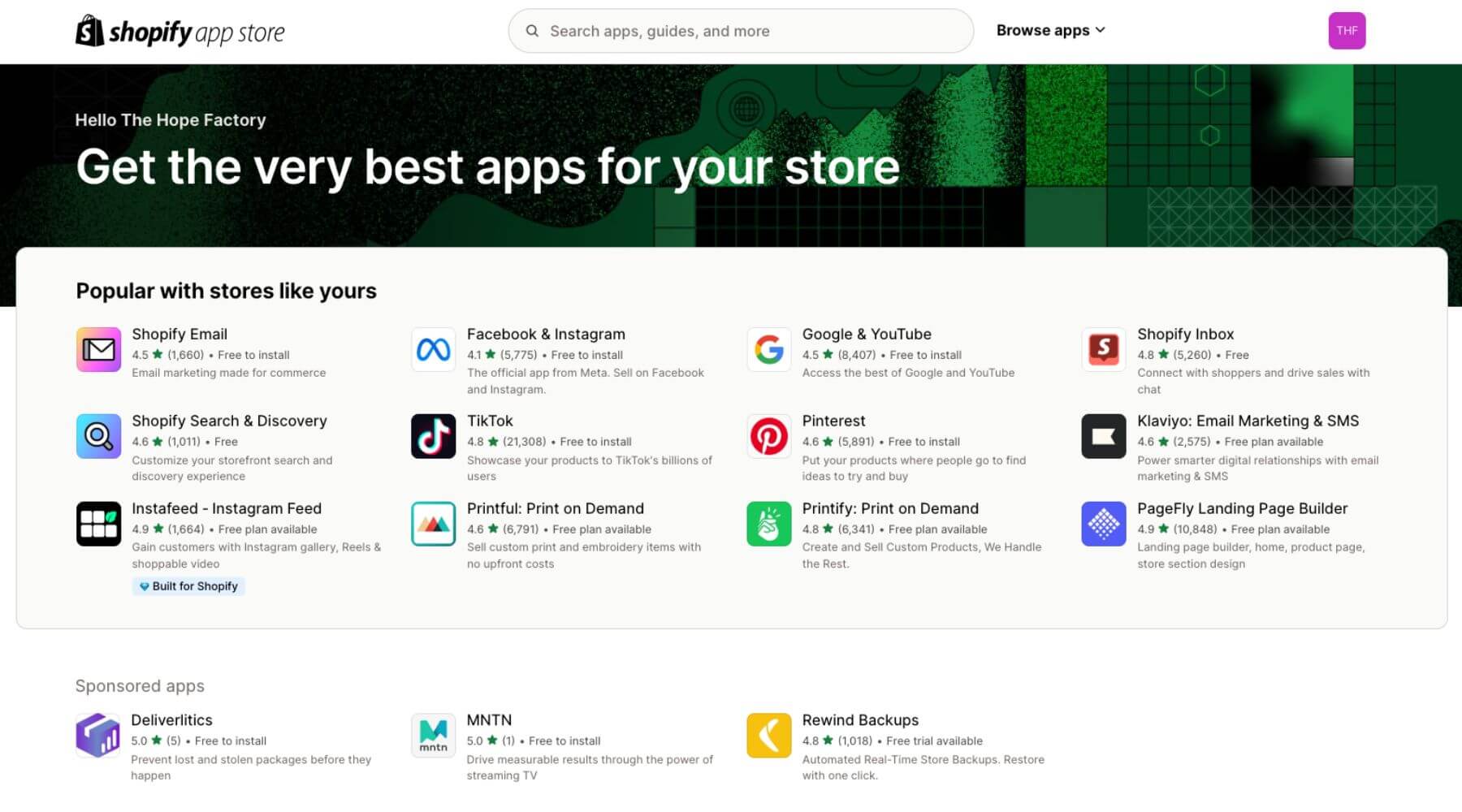 Shopify App Store