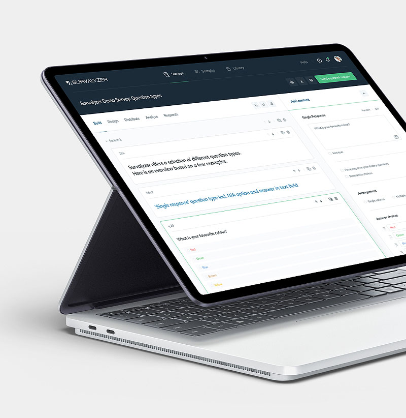 Survalyzer: insight you can count on