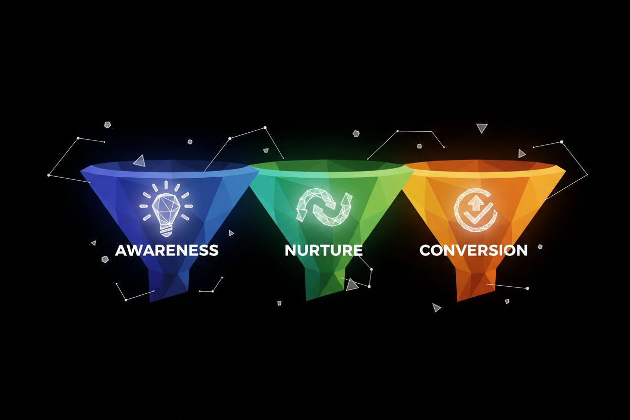 B2B funnel stages overview