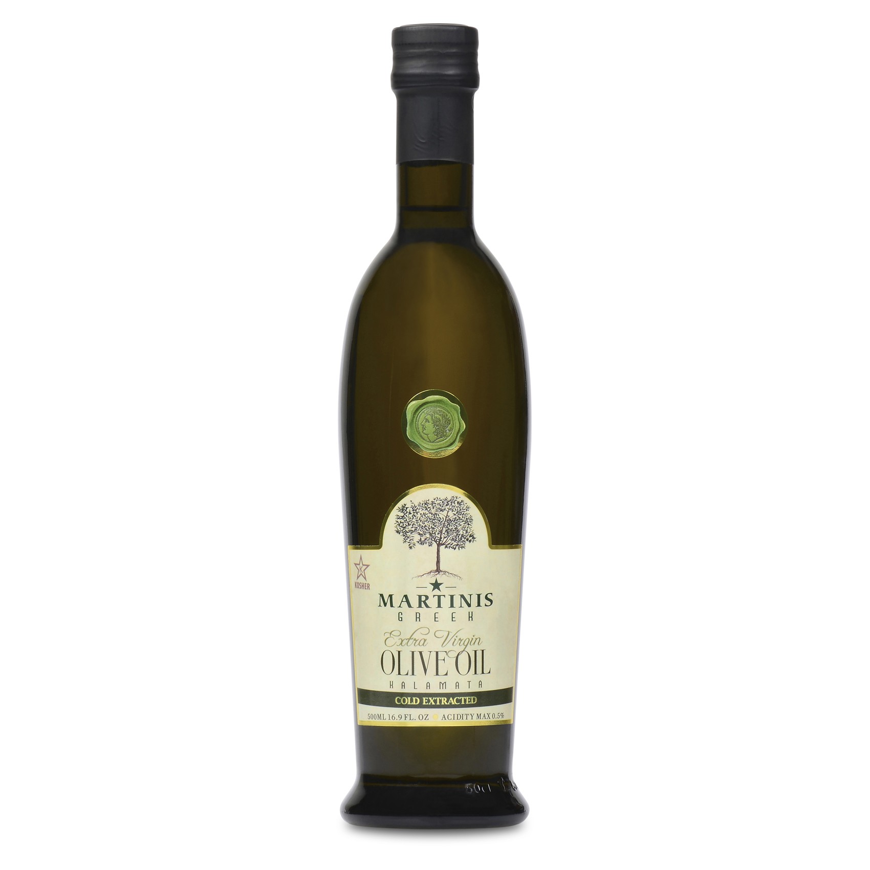 Premium olive oil bottle food packaging image