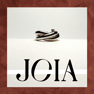 Jewellery brand poster showcasing ring on it, design made by brand and content agency called ais boutique agency