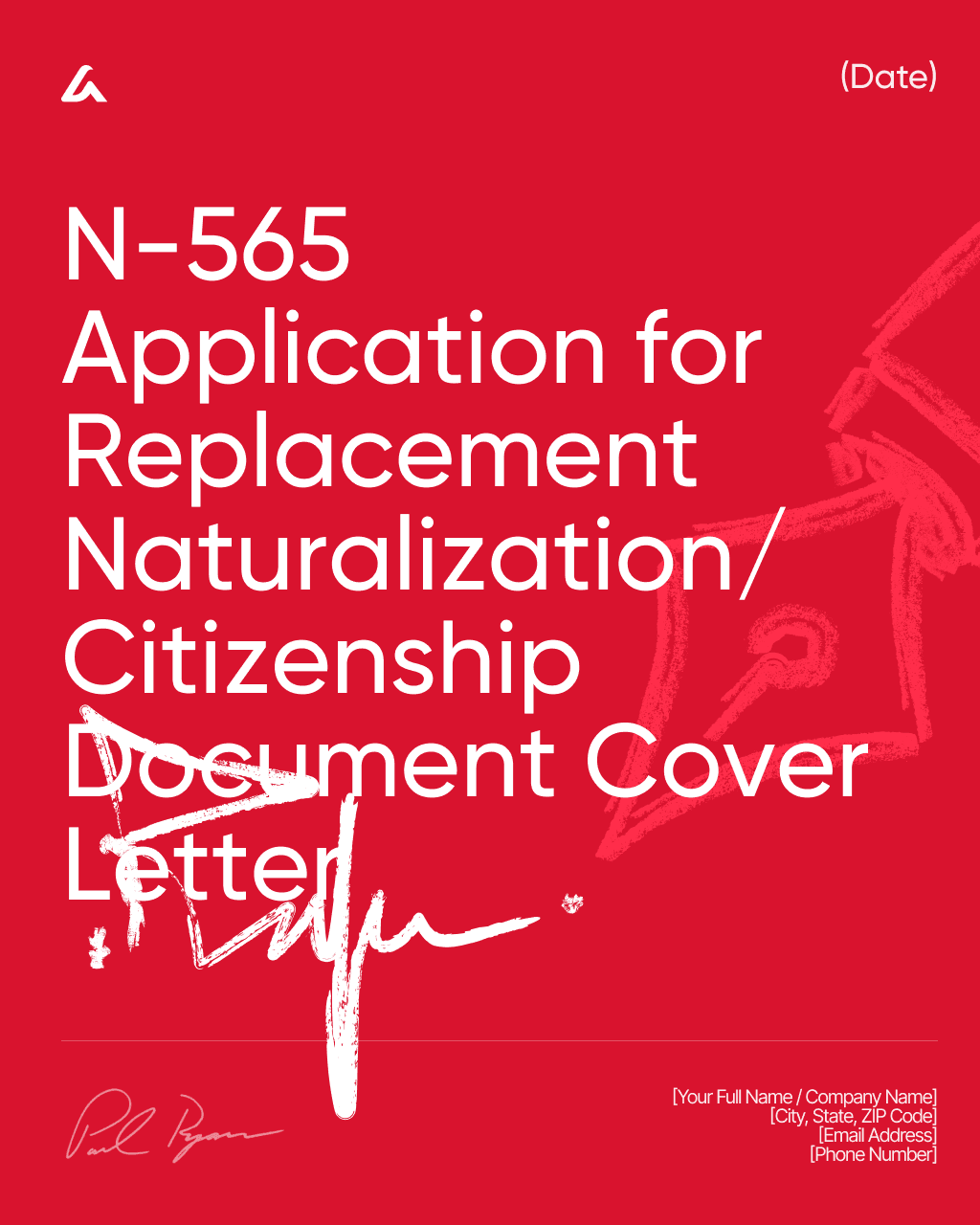N-565 Application for Replacement Naturalization/Citizenship Document Cover Letter