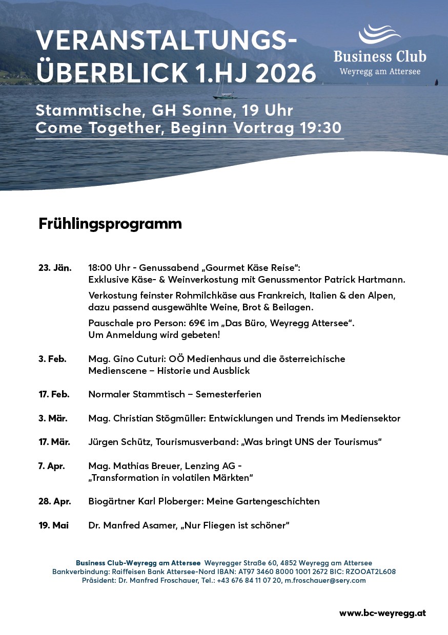 Veranstaltungstermine 2025