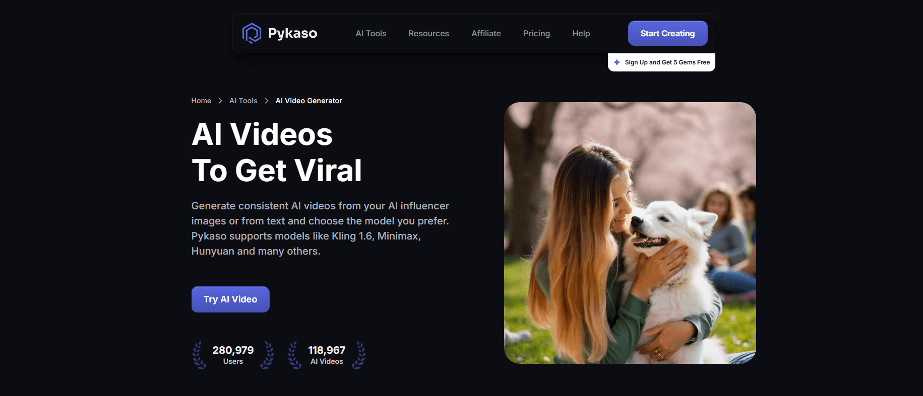 Pykaso AI Video Generator