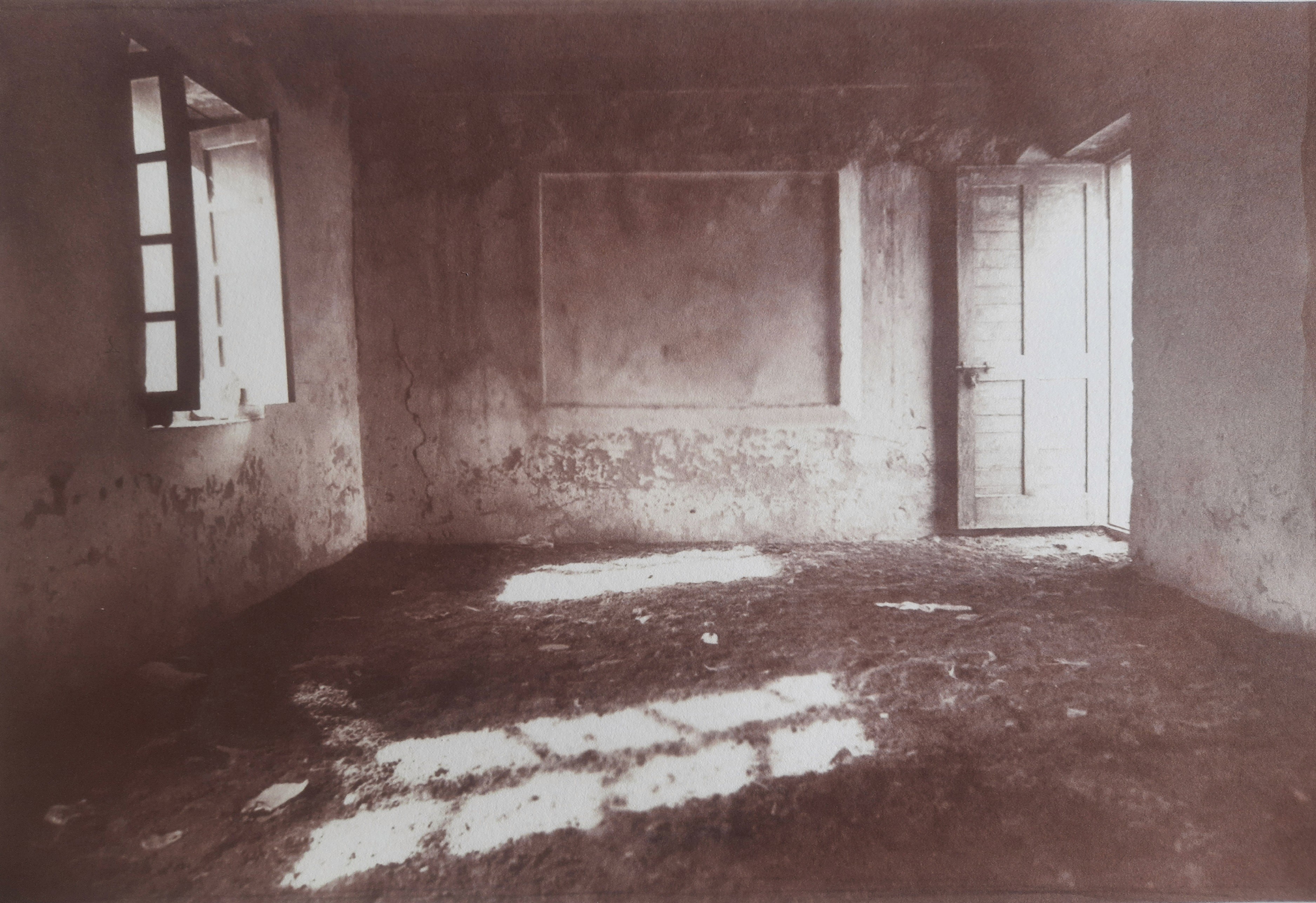 herd of sheep on road painting