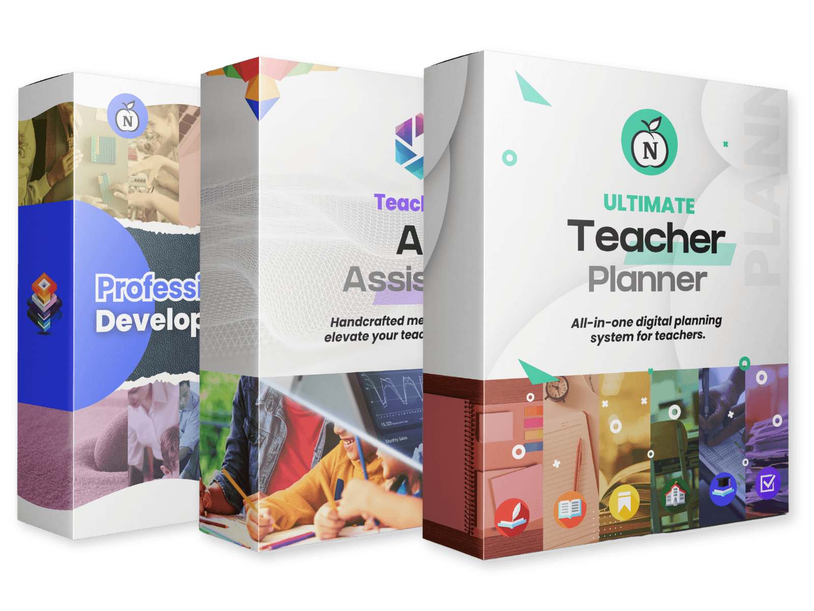 Visual of the Complete Teacher Bundle that packages the Professional Development Pack with additional resources like a Teacher’s AI Assistant and Ultimate Teacher Planner, presented with a significant limited-time offer.