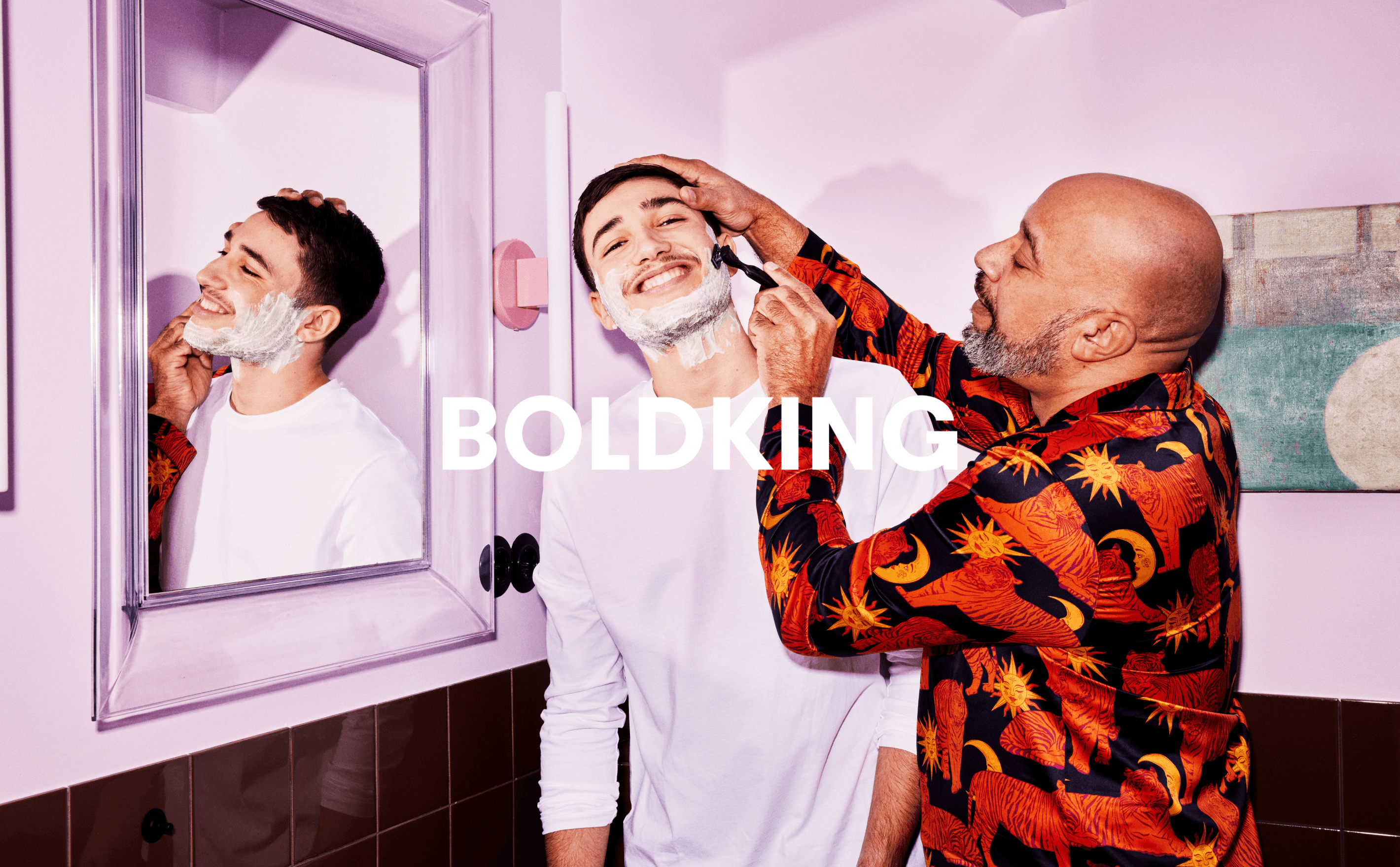 Boldking header with logo mockup by analogue agancy