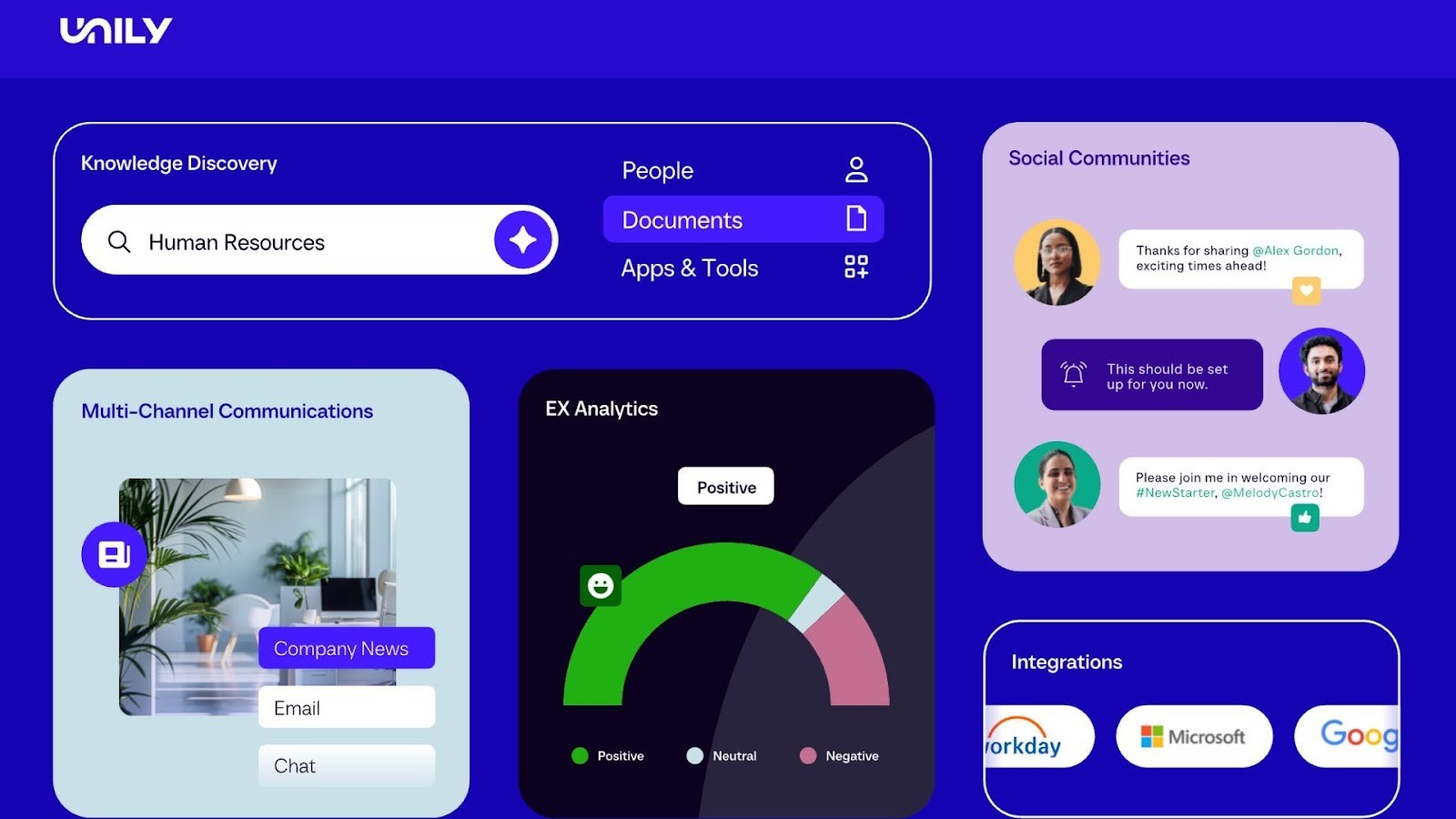 Unily's feature-rich digital experience platform