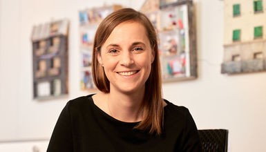 Portrait von Nathalie Müller, Fachfrau Kommunikation bei abl