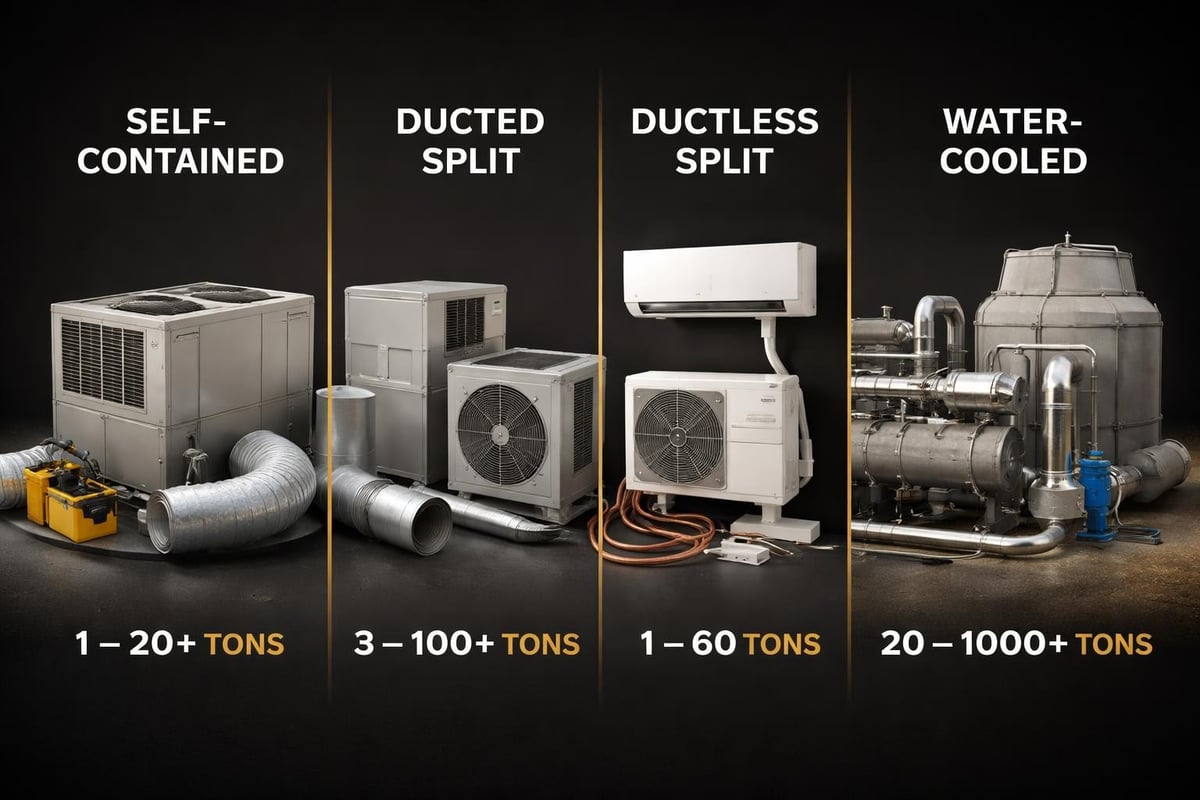 Wine cellar cooling system comparison