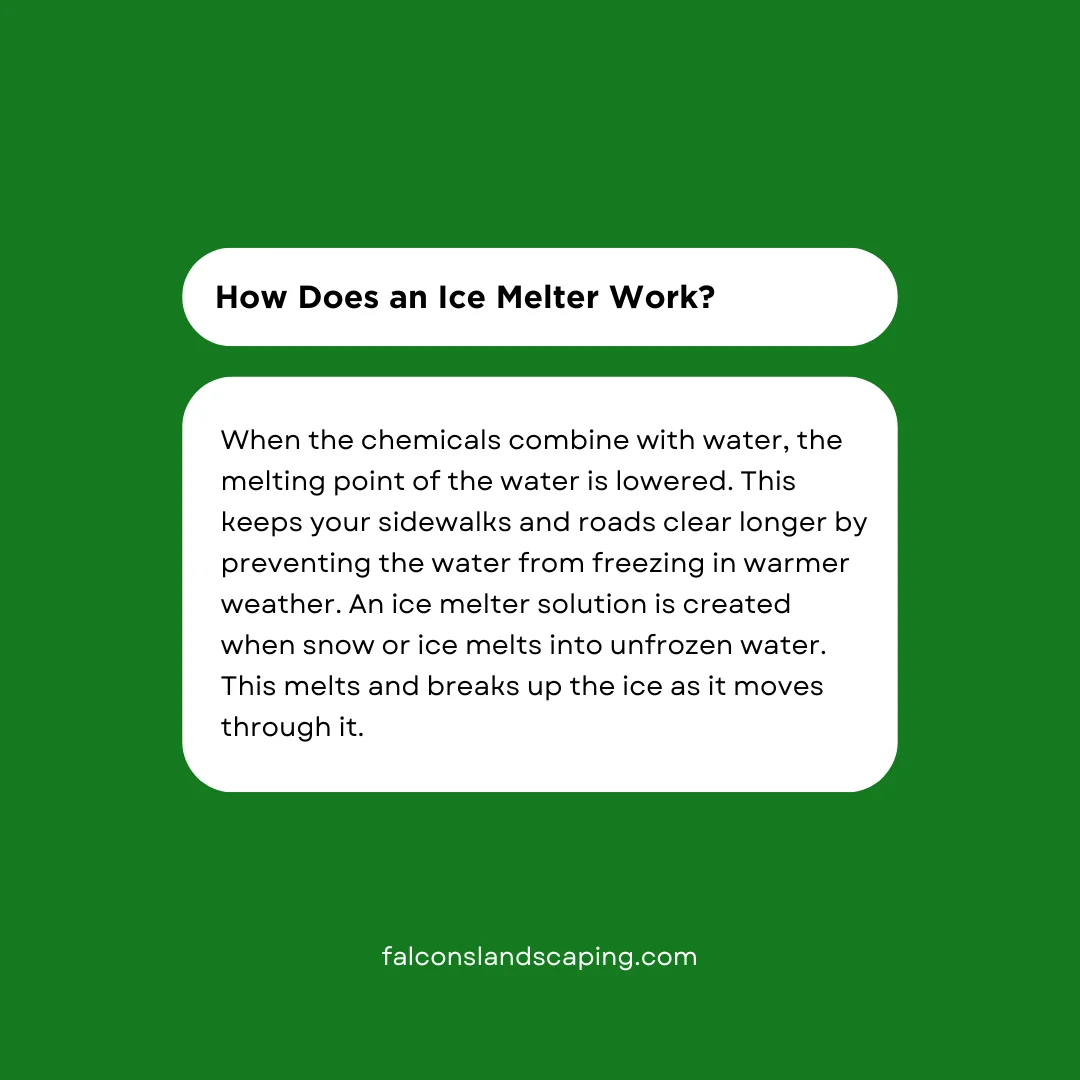 A post explaining how an ice melter works