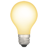 Light bulb emoji