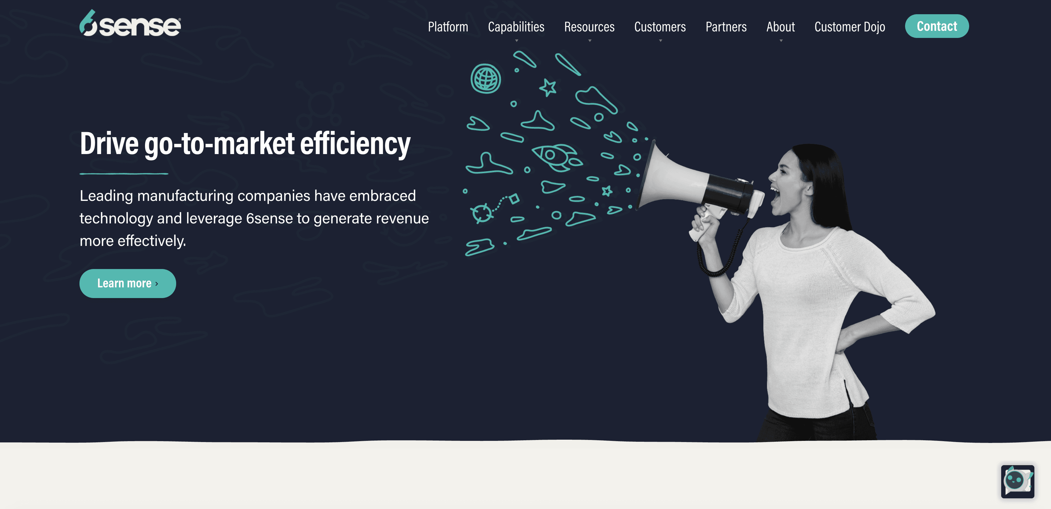 6sense manufacturing homepage test