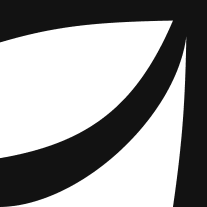 Abstract curved graphic element from the Hey Sid logo.