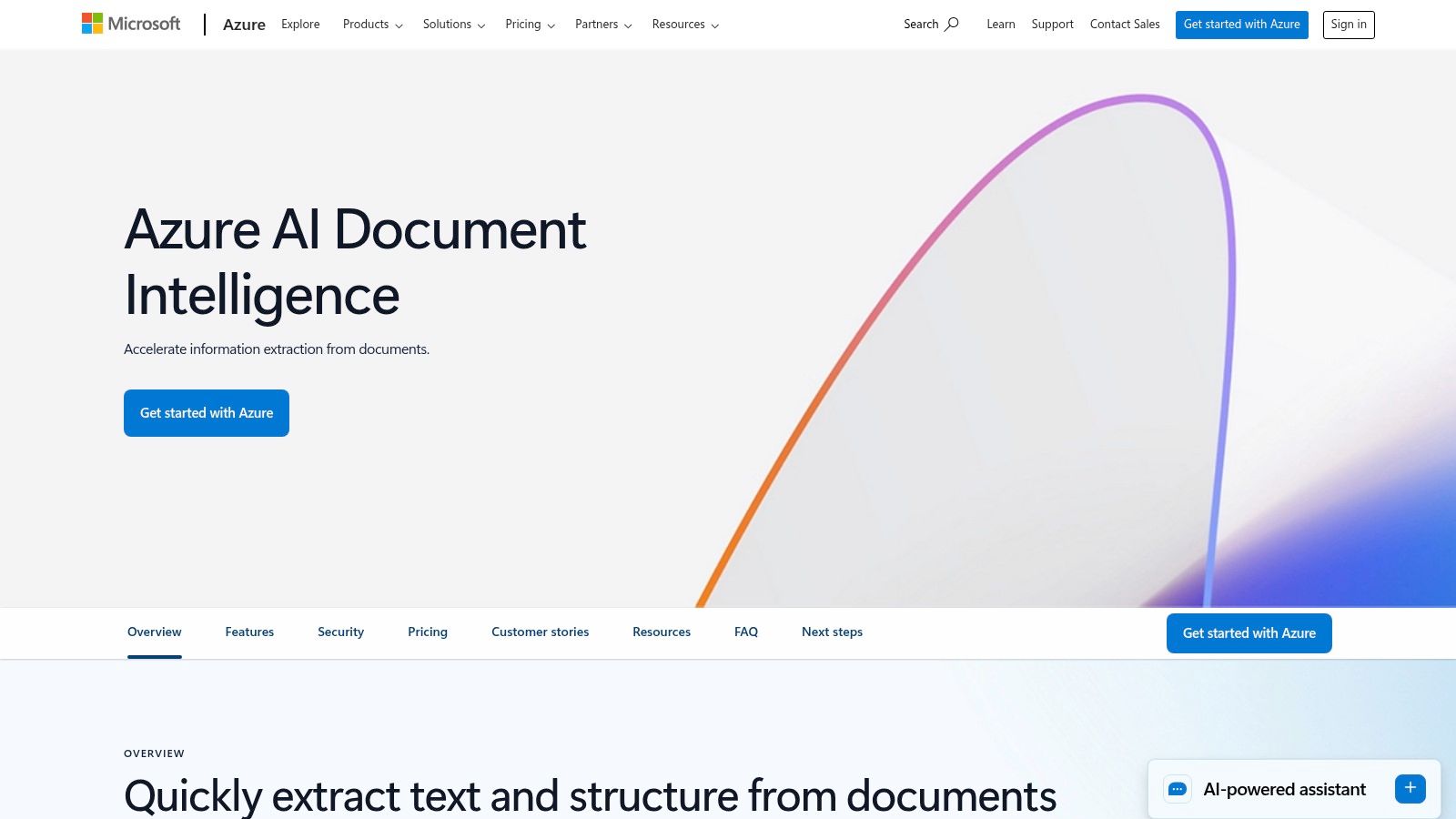 Azure AI Document Intelligence