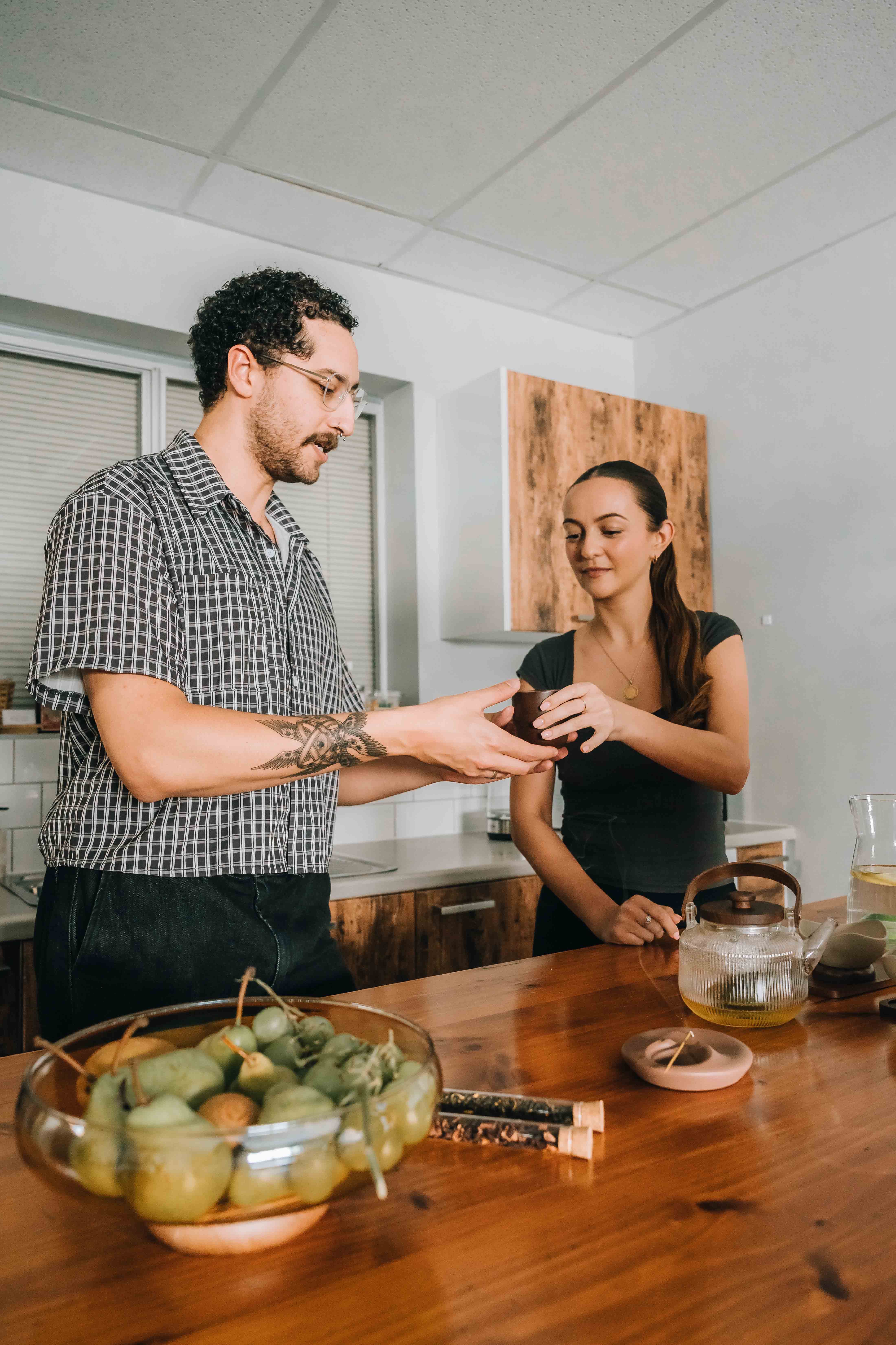 people laughing and talking outside during daytime