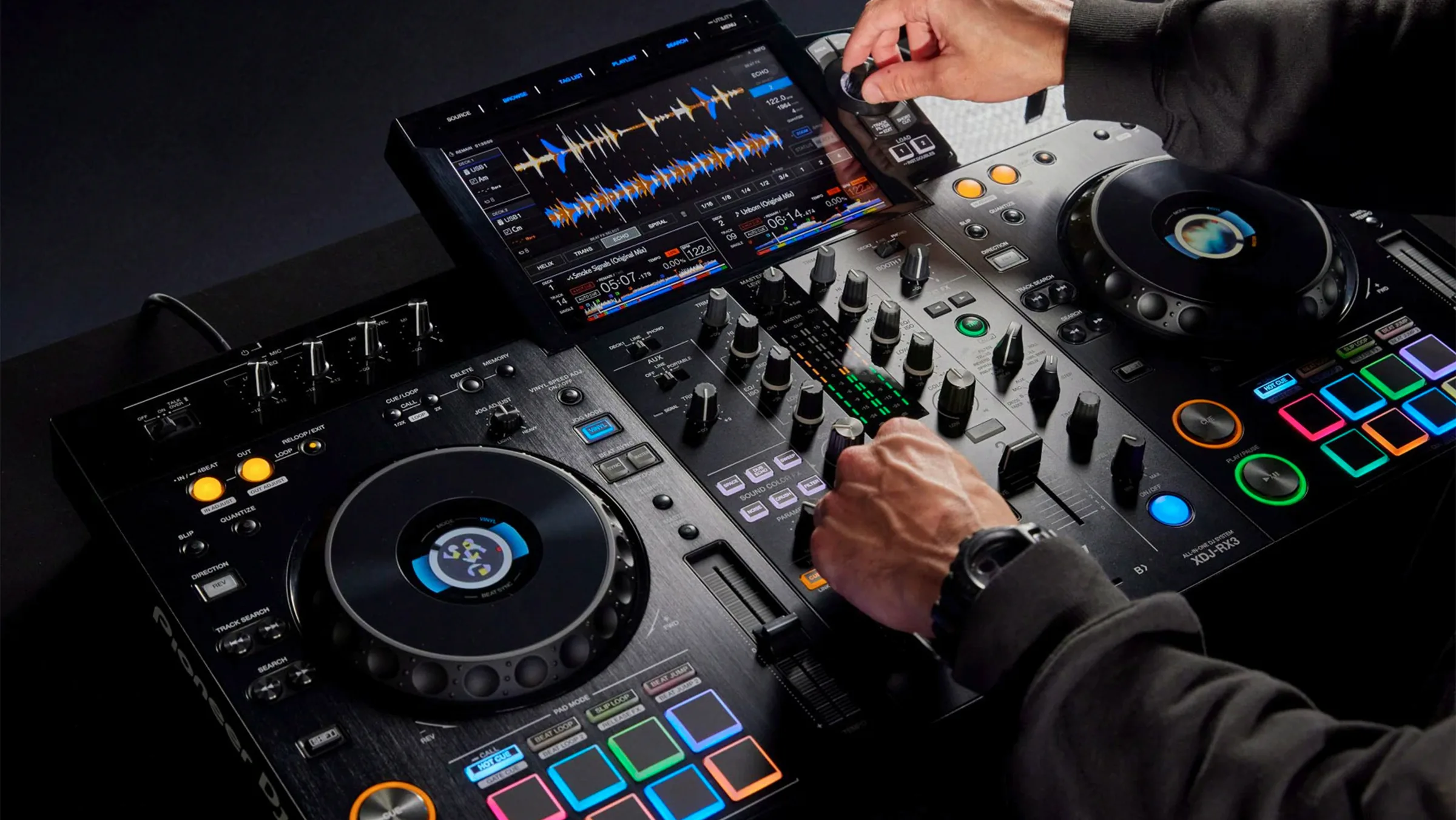 The Pioneer XDJ-RX3 all-in-one DJ system