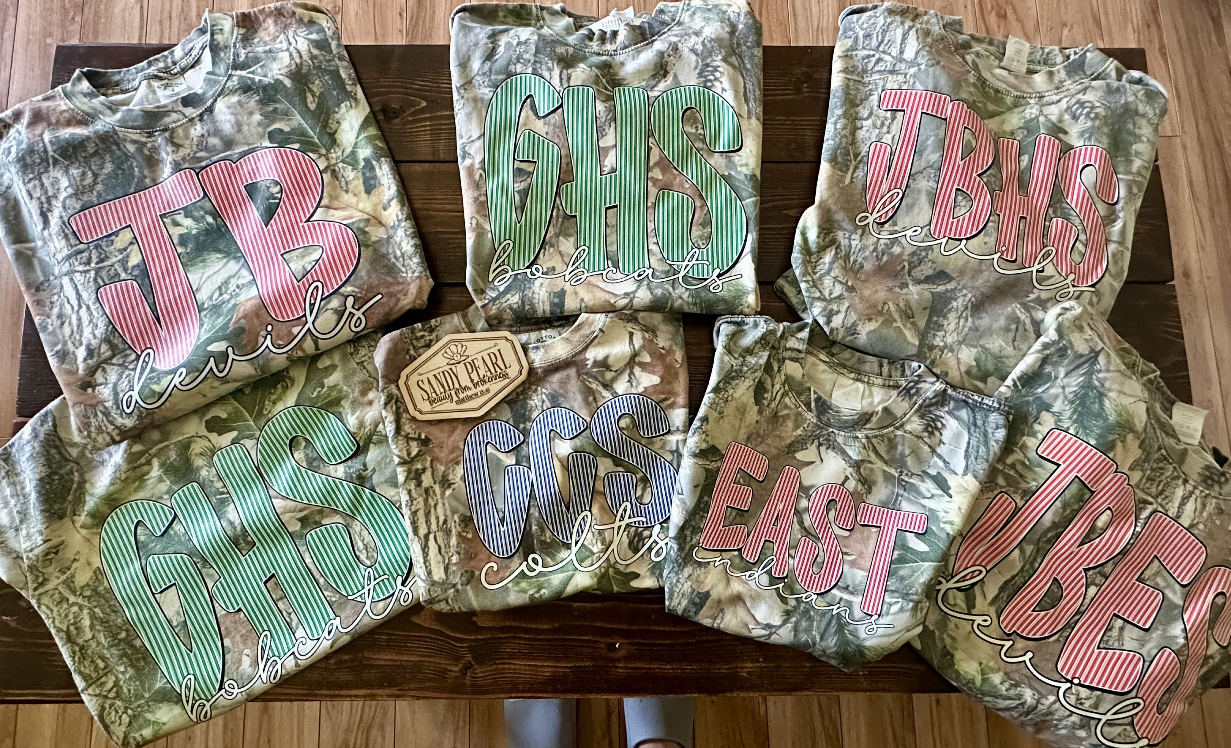 Finished embroidered team item