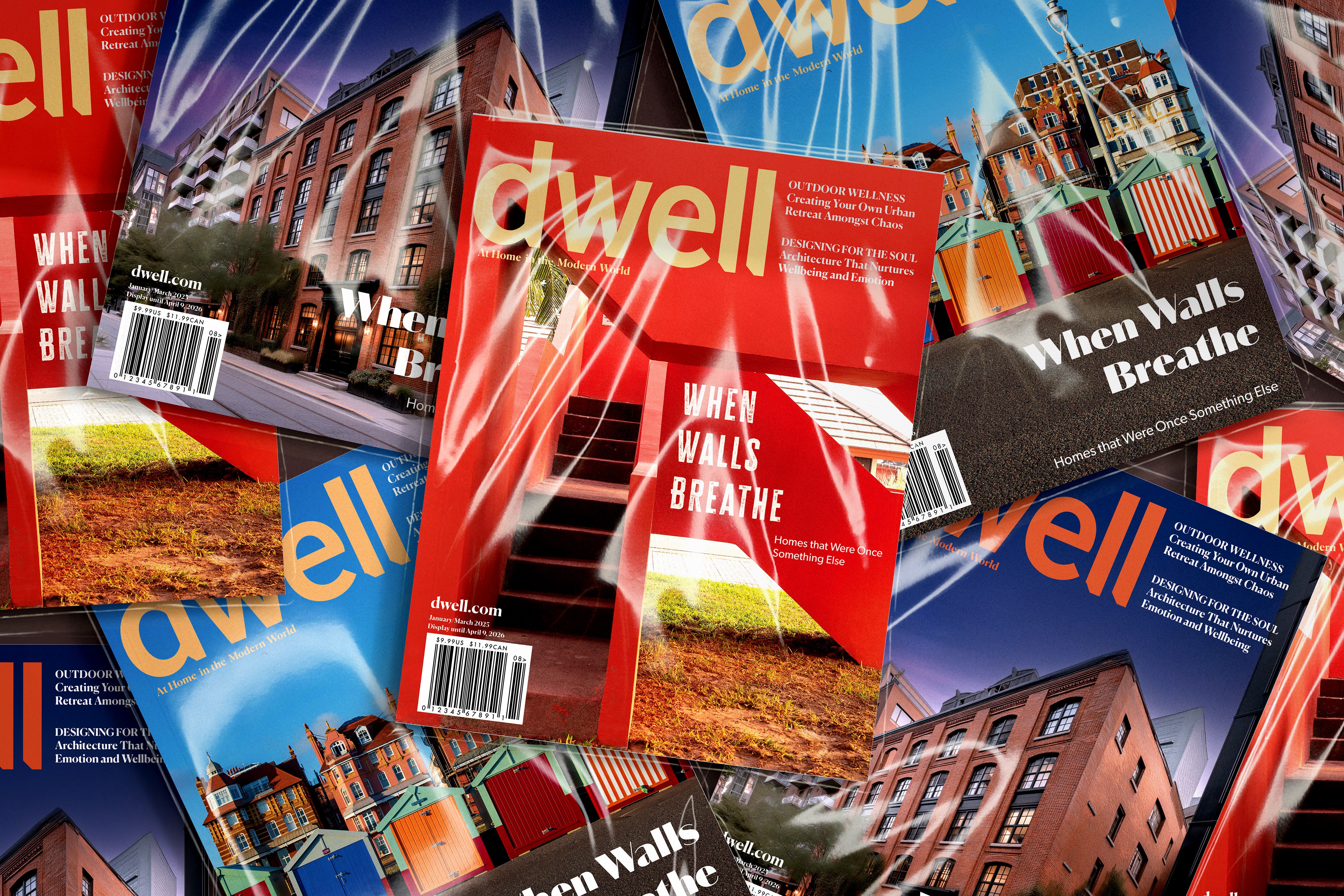 Image of Dwell magazines in a pile