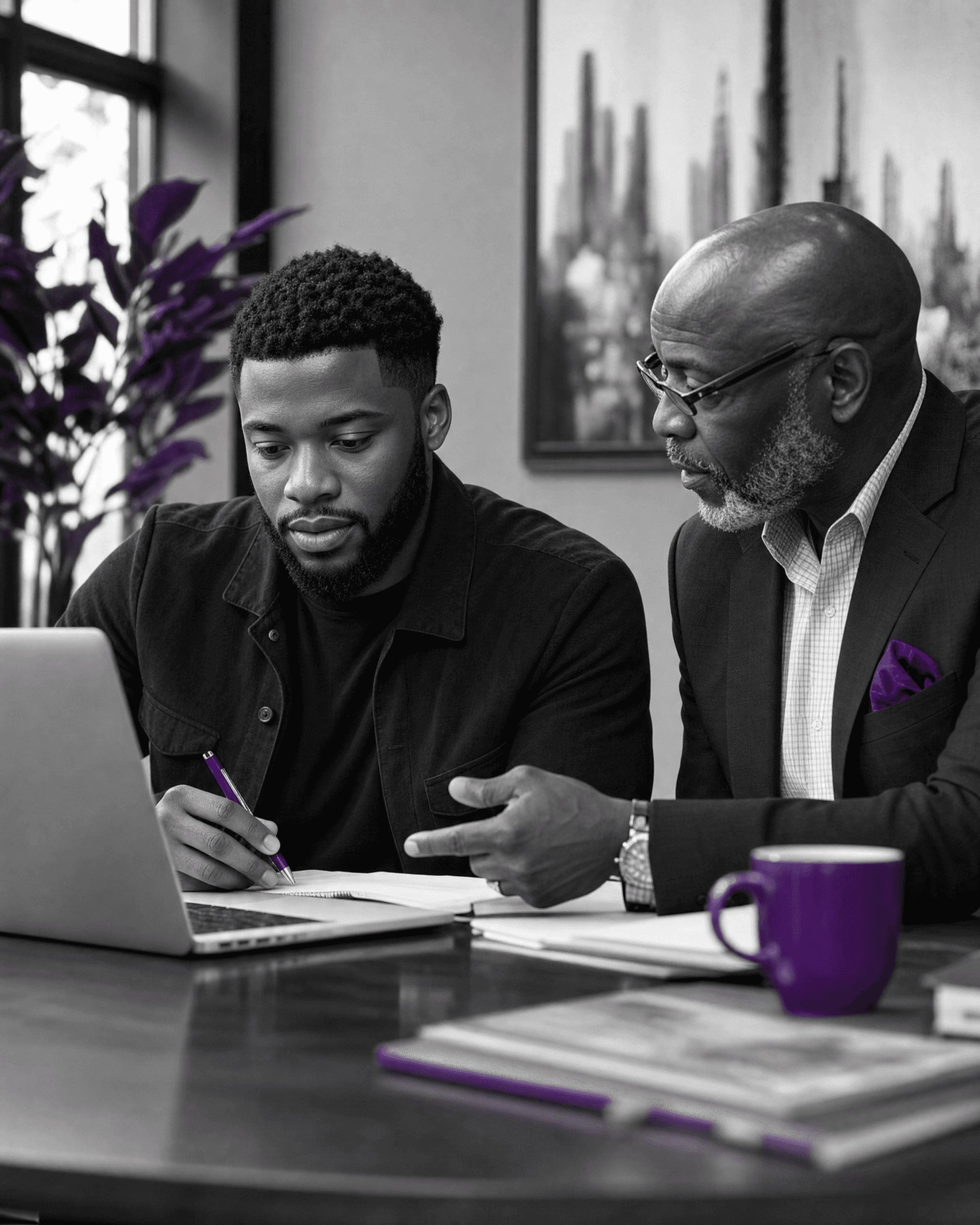 Participant building life, education, and career skills with a mentor.