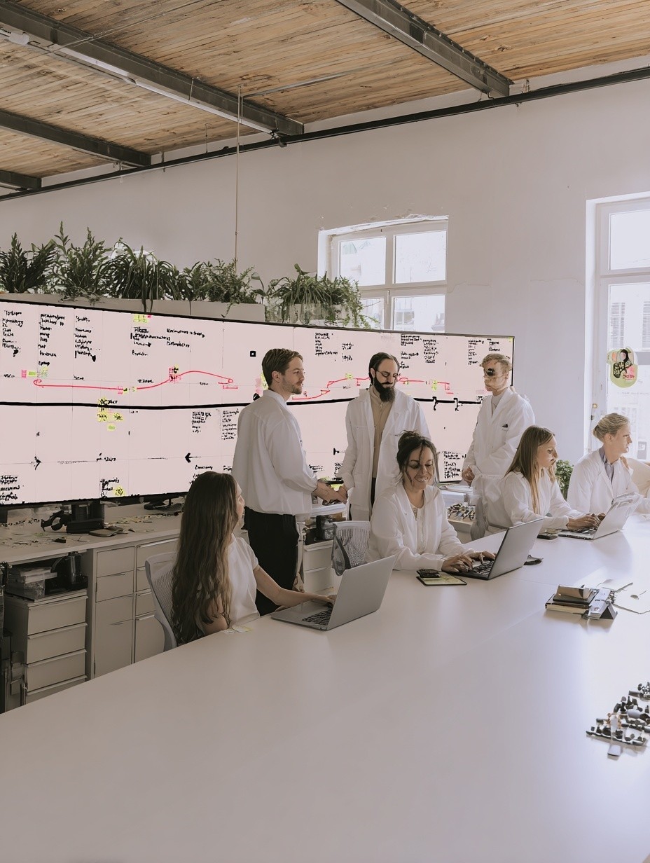 Portrait of portfolio creator – back view