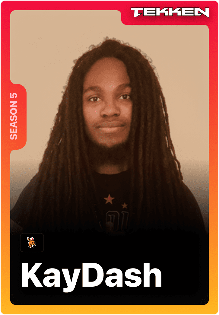 KayDash Tekken professional gamer featured on 1v1Me esports staking platform