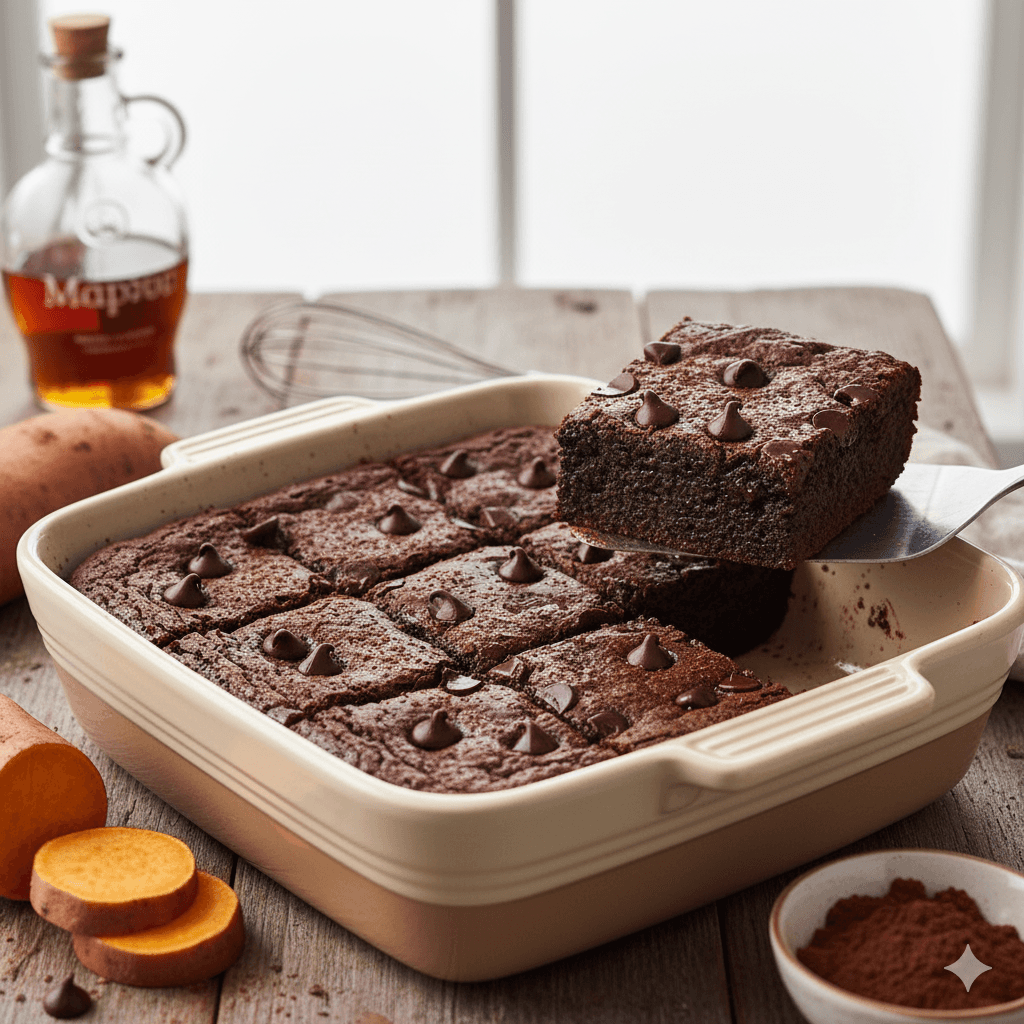 Baked Sweet Potato “Brownies”