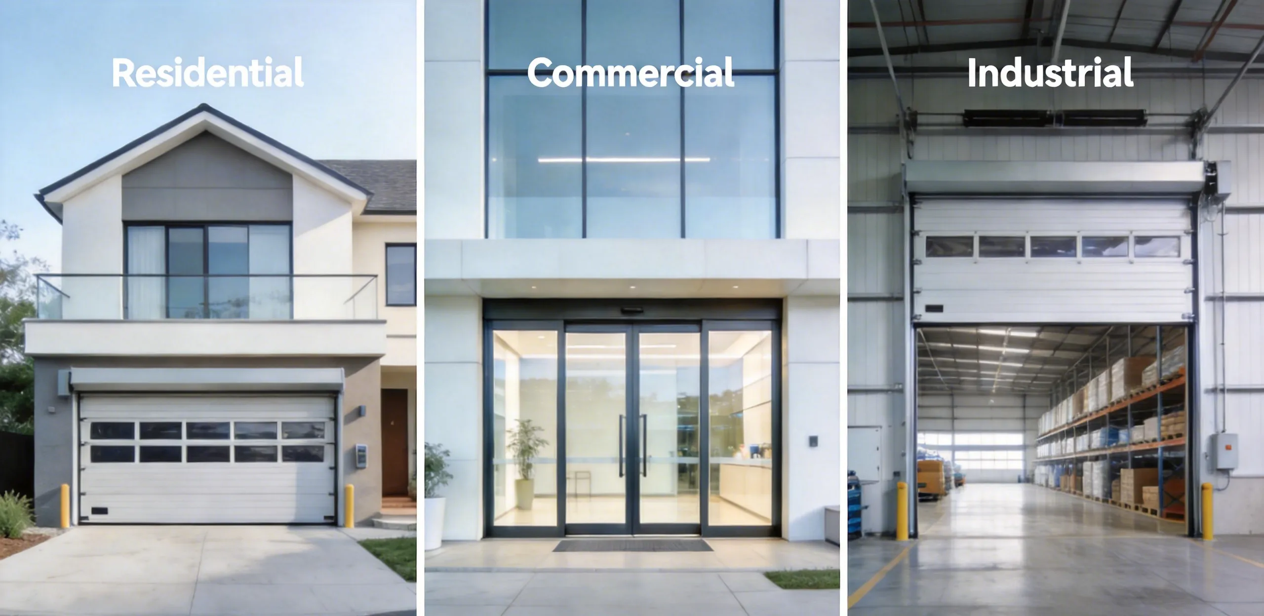 smart door automation applications in residential commercial and industrial environments
