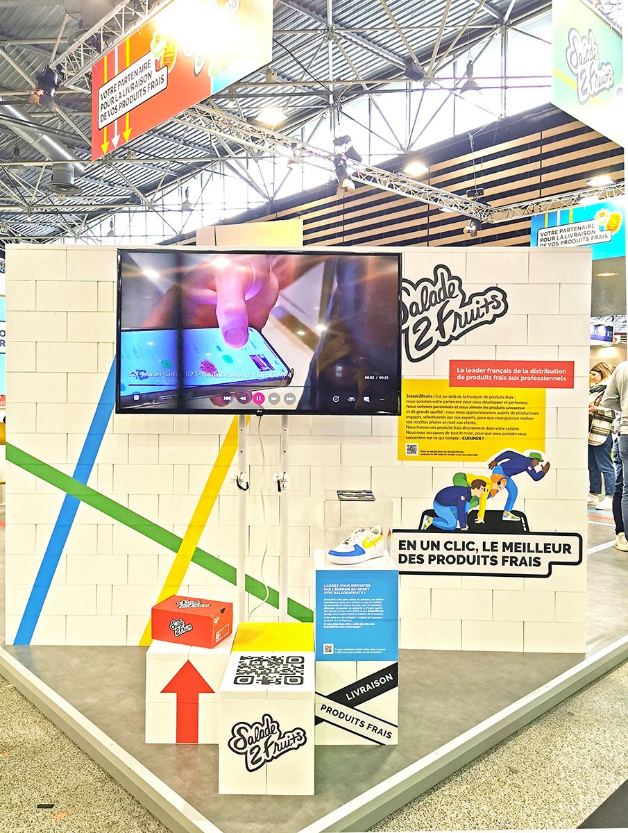 Télévision sur stand Salade 2 Fruits