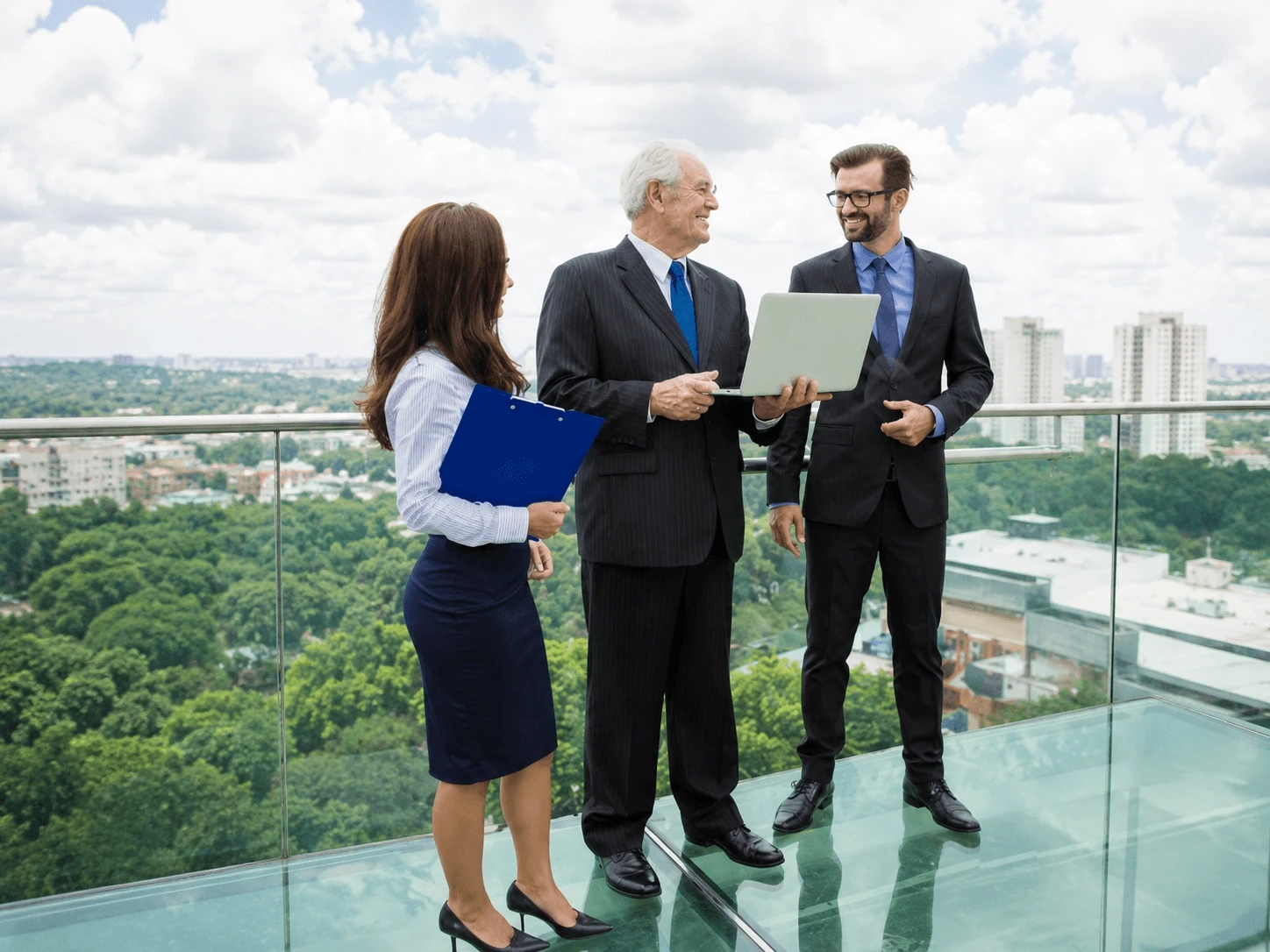 Real estate professionals reviewing lease payments and accounts receivable workflows.