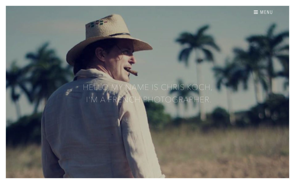 CHRIS KOCH website by Suzaku Productions