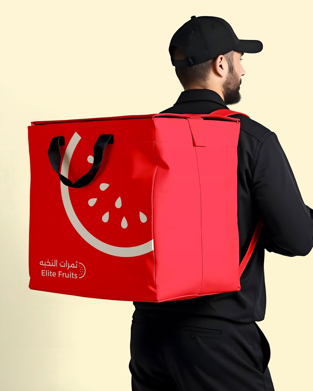 blank mockup with rock