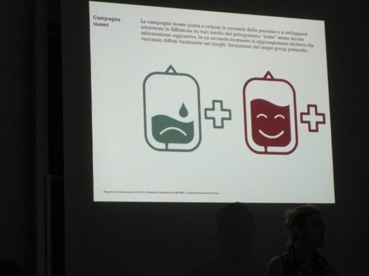 image projection of blood campaign