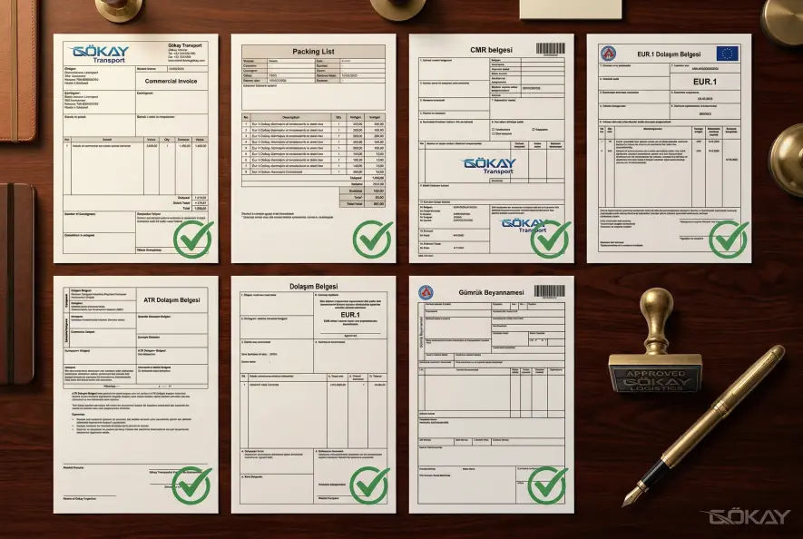 Karayolu nakliyede gümrük işlemleri için gerekli belgeler kontrol listesi