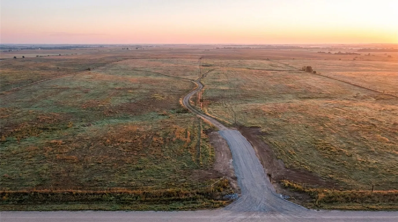 Vast rural landscape at sunset for RockN' Socials Digital Marketing Agency.