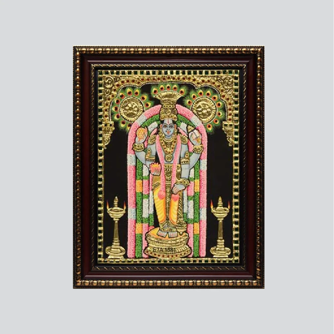Lord Guruvayurappan Tanjore Painting