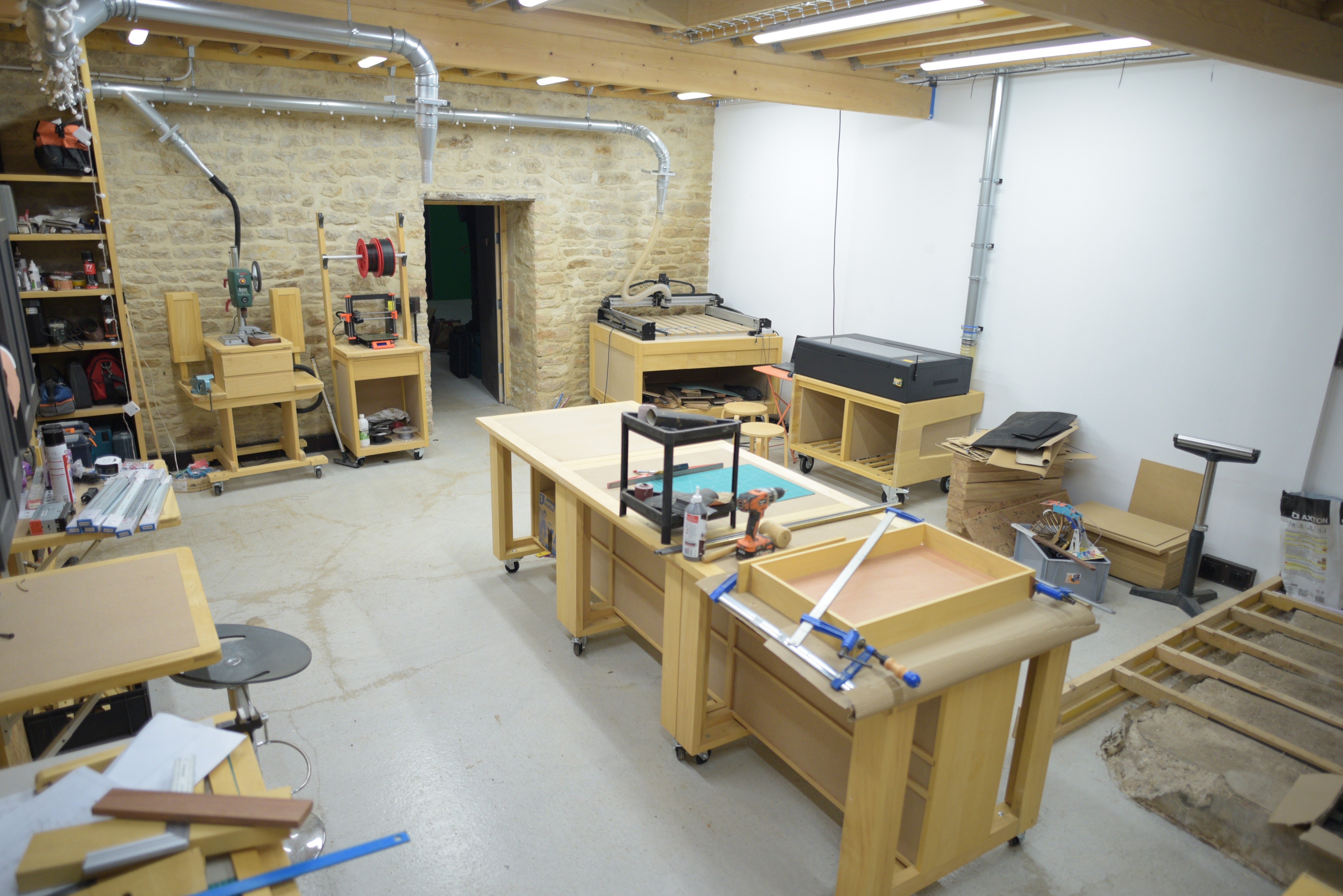 Network of people connected by glowing lines