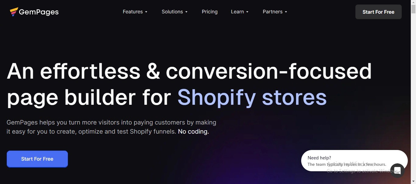 GemPage - Shopify Drag and Drop 