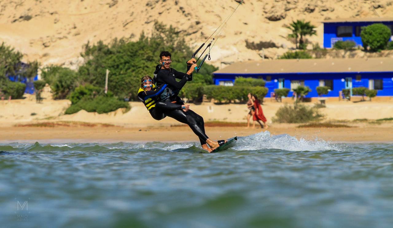 Two men greeting with hand