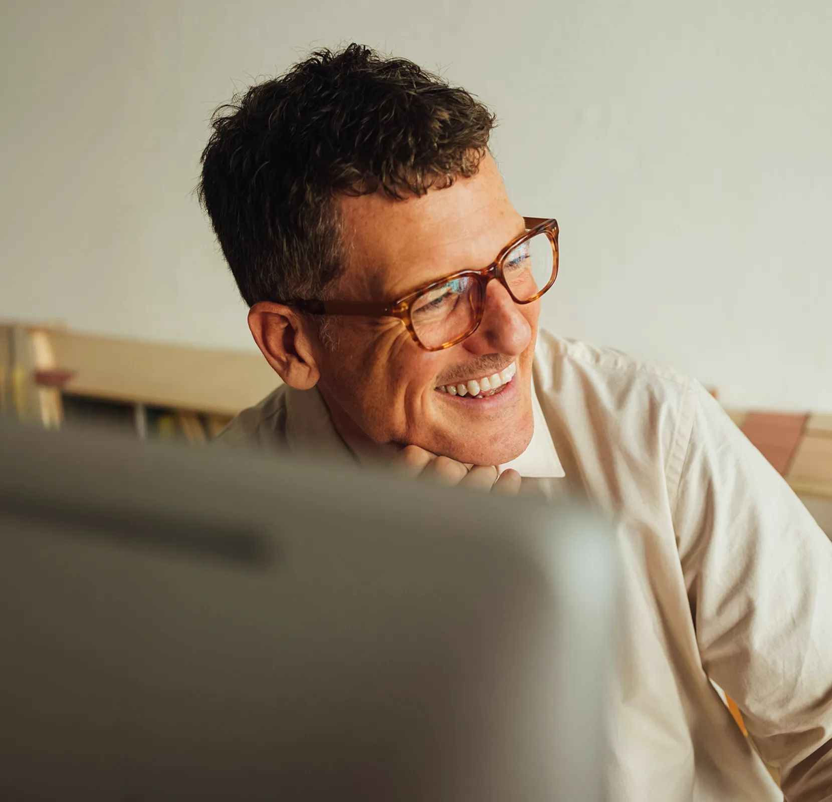Executive during a personalized health consultation
