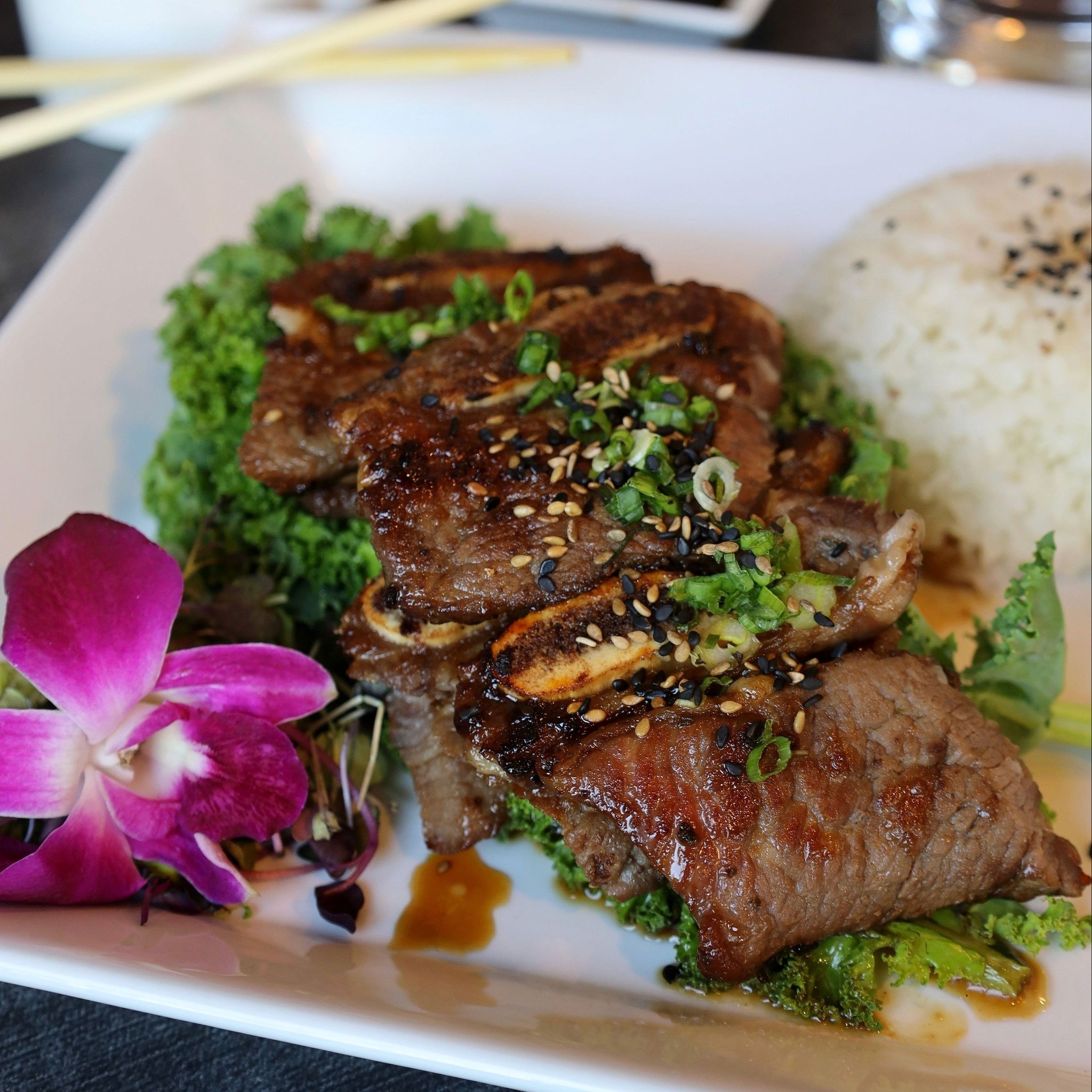 Nomiya’s signature miso black cod, a customer favorite, is expertly marinated and seared to perfection, offering a melt-in-your-mouth texture with a sweet-savory glaze.