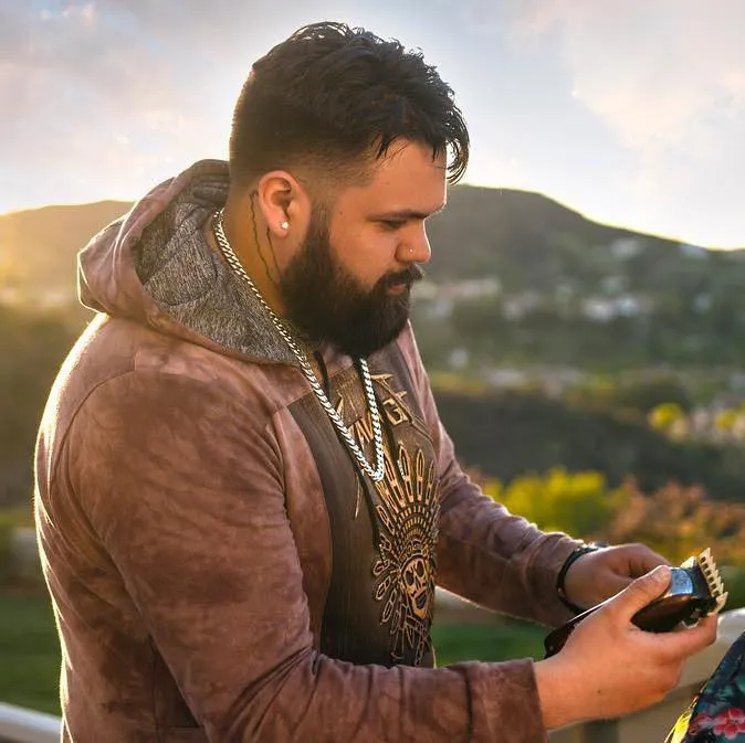 Pensive man in shadows