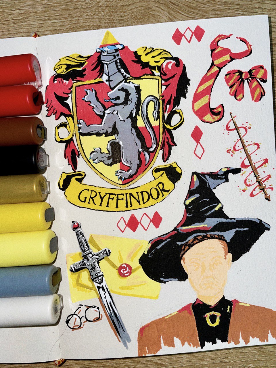 霍格沃兹主题插画