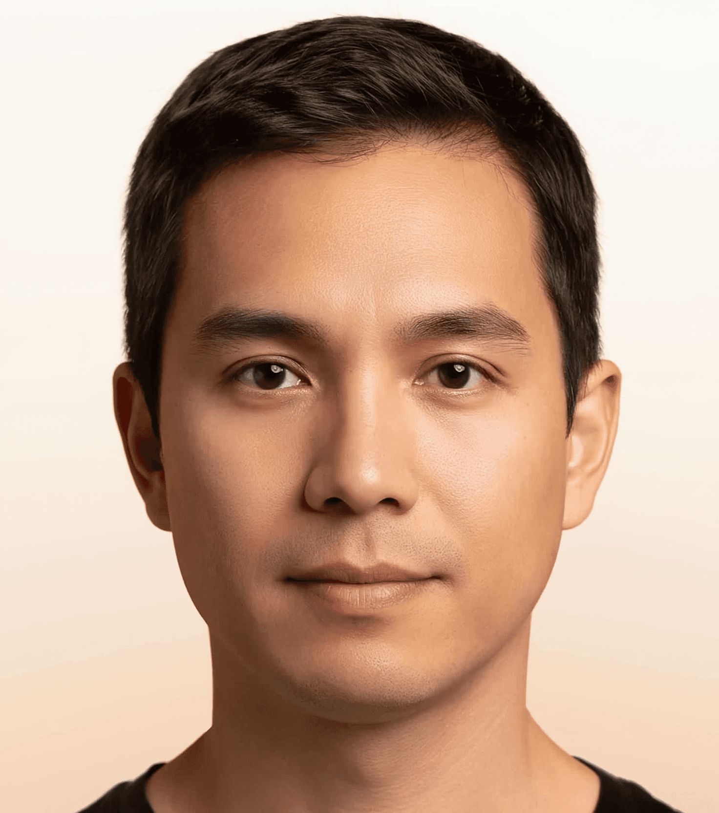 Photo after AI face swap is applied.