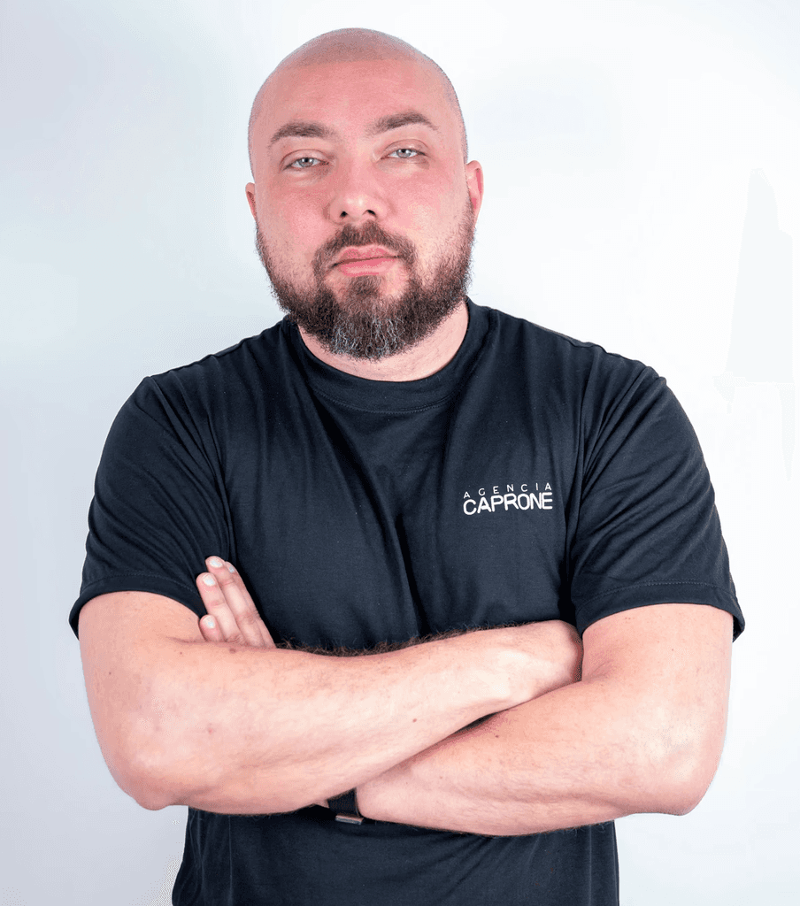 Retrato de André Luiz, Diretor de Arte da Agência Caprone