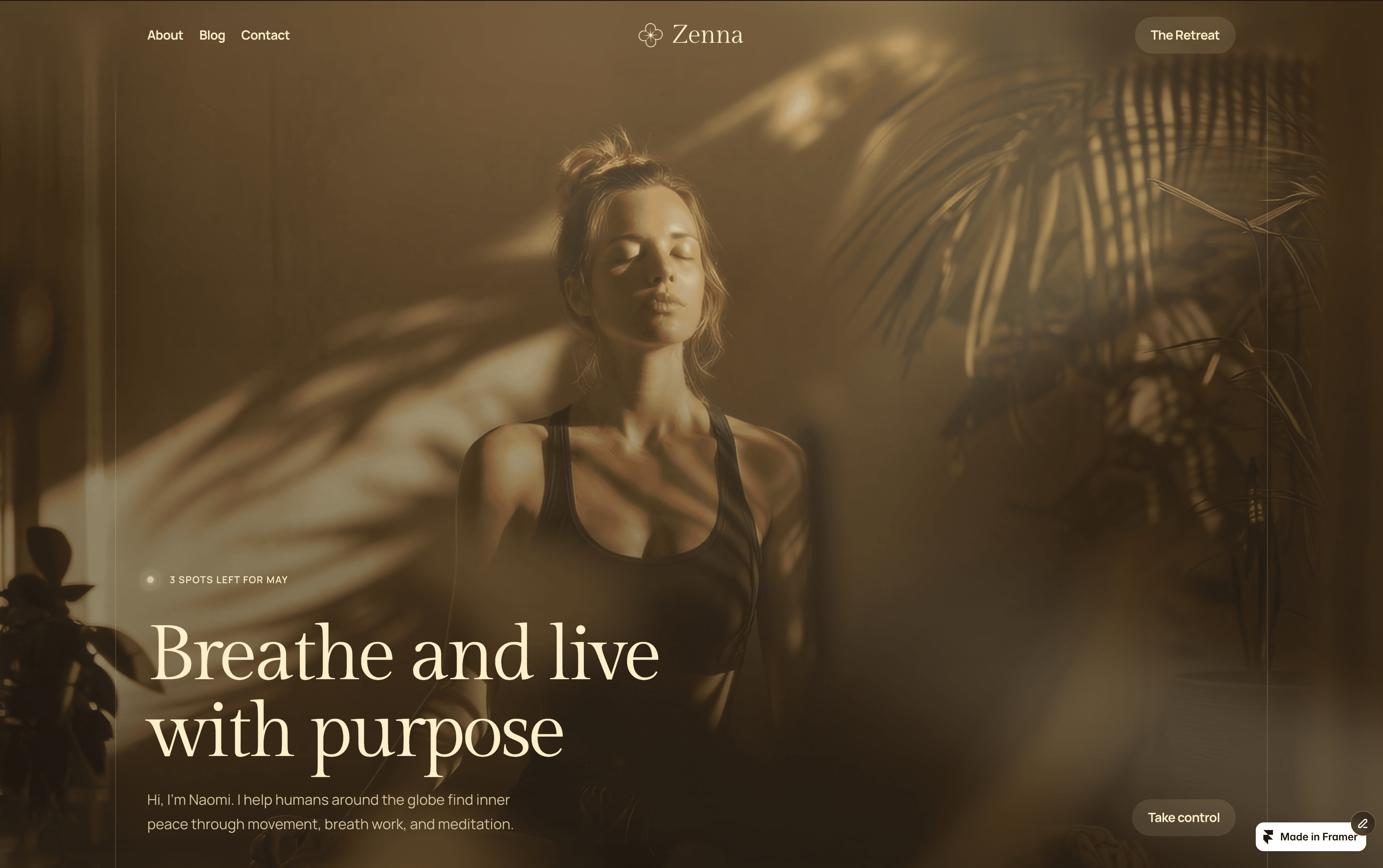 Zenna Framer Template